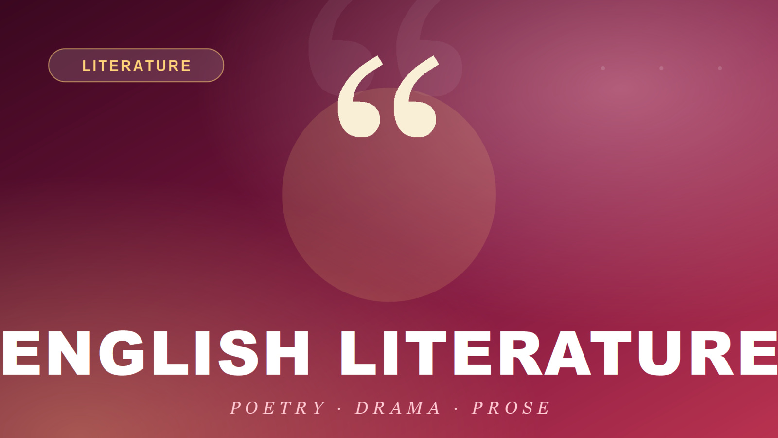 English Literature